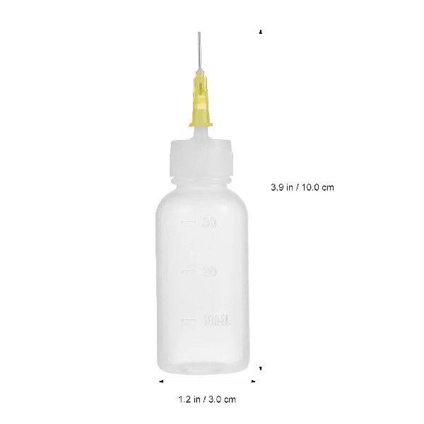 6 Sets Squeeze Bottles Needle Tip Plastic Precision