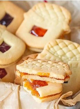 Jam Sandwich Cookie Cutter Biscuit Mold 3D Christmas Plastic