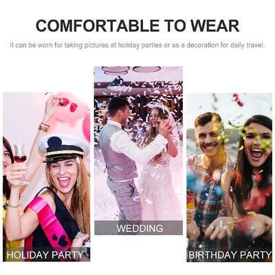 Glasses Photo Prop Number Decor Happy Birthday Decorations
