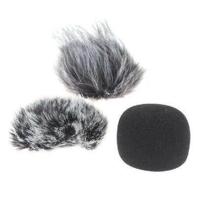 Furry Windscreen Muff Cover Foam Microphone Windproof Cover