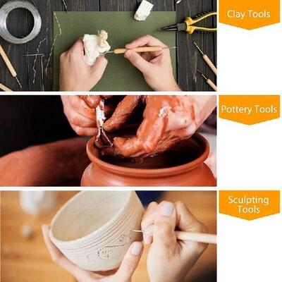 35Pcs Clay Tools Sculpting Pottery Tools Polymer Modeling