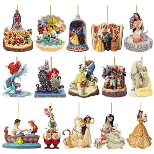 Tree Xmas Decoration Princess Cartoon Christmas Flat Pendant