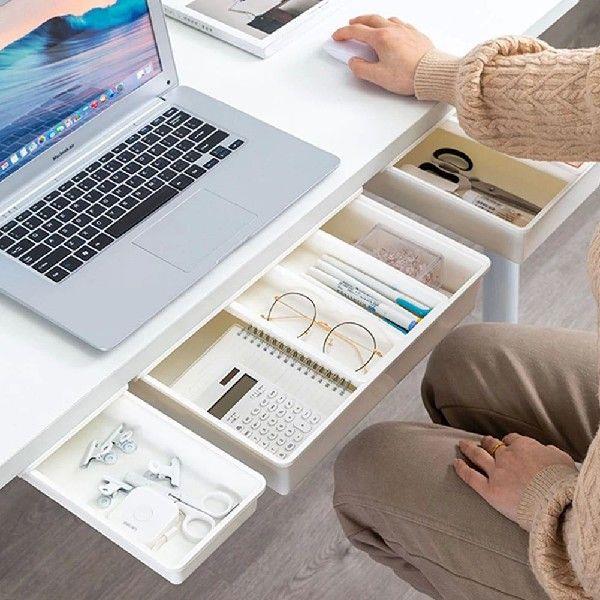 Under Desk Drawer Under Desk Organizer Large Capacity Under