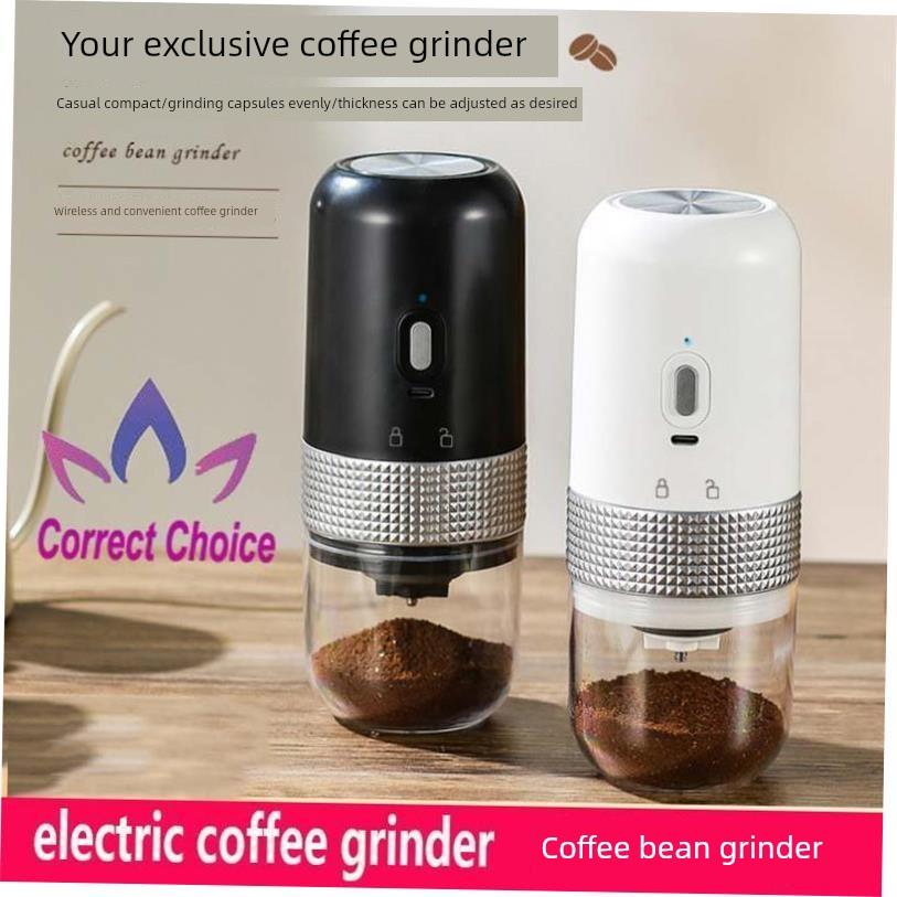 electric coffee grinder 电动咖啡磨豆机手磨充电便携意式研磨机