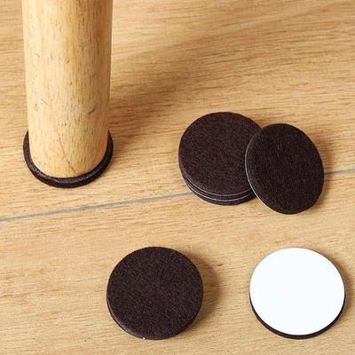 3-72PCS Felt Chair Leg Pads Round Square Floor Protector Sel