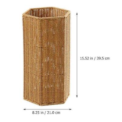 Rattan Imitation Umbrella Stand Bucket Home Storage Basket