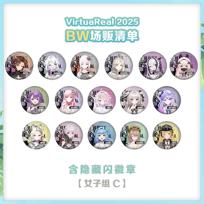 【现货】VirtuaReal 2025 成员皮肤徽章盲盒 女子C组