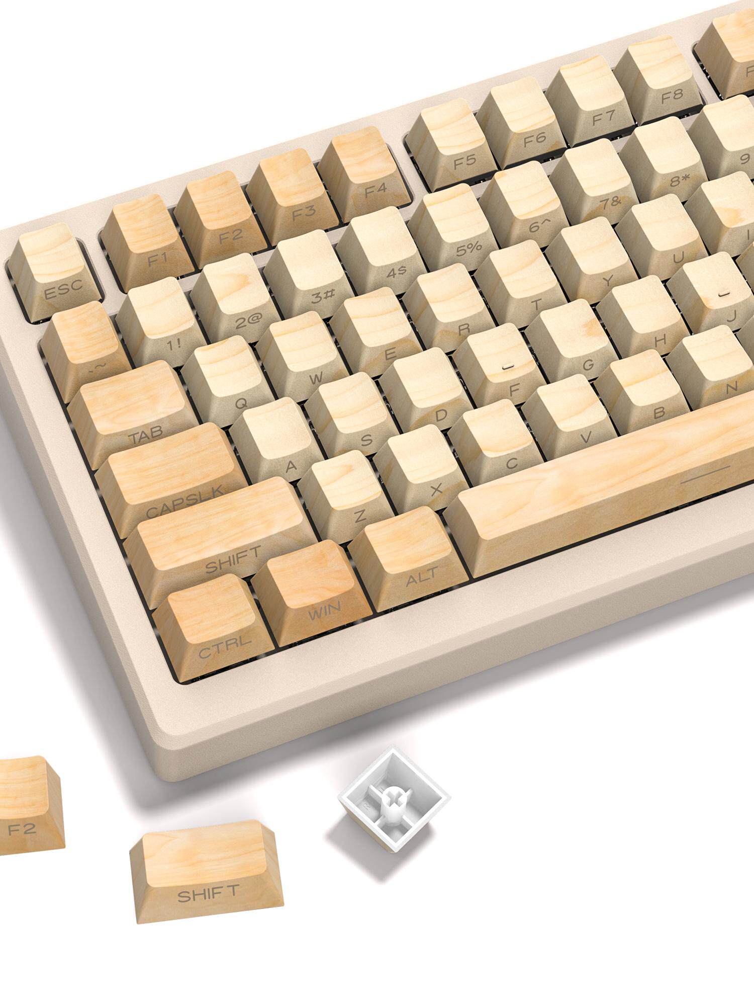 WOMIERS LOG SERIES OF ORIGINAL SIDE-ENGRAVED KEYCAPS PBT CREATIVE PERSONALITY TRANSLUCENT KEYCAPS SUBLIMATION