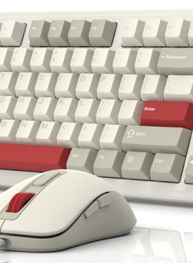 womier电脑有线磁轴机械键盘鼠标套装女生办公专用M87