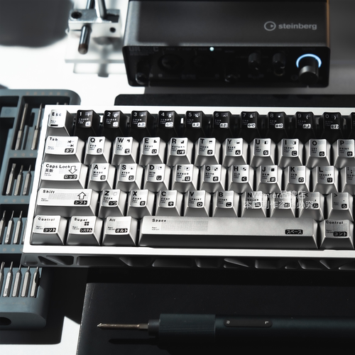 womier参数化金属漆电镀工艺键帽68键金属键帽机械键盘个性创意