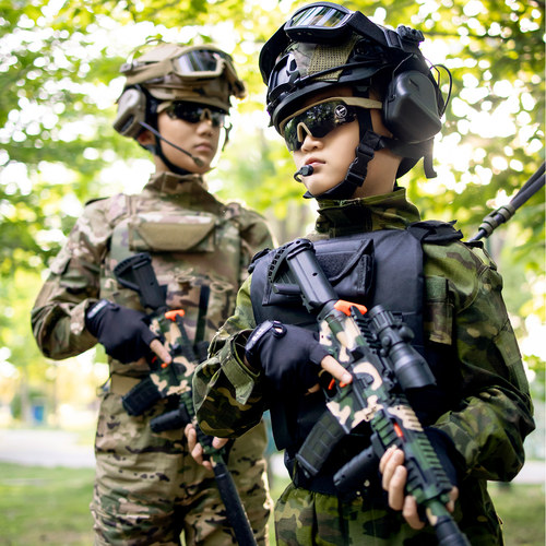儿童特种兵迷彩纯棉耐磨演出服