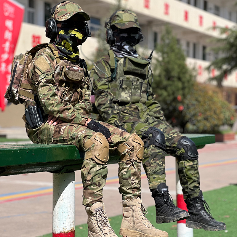 春秋儿童战术迷彩服蛙服套装男户外拓展训练夏令营表演出服装女孩