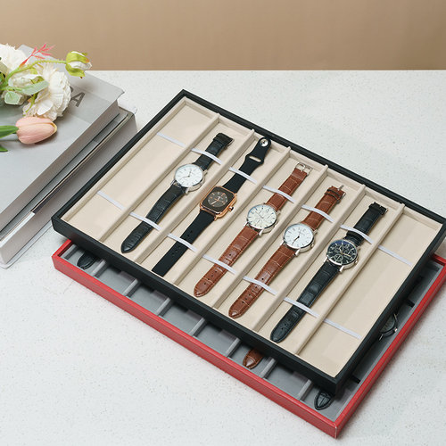 PU皮质手表展示盘内绒7位8位10位