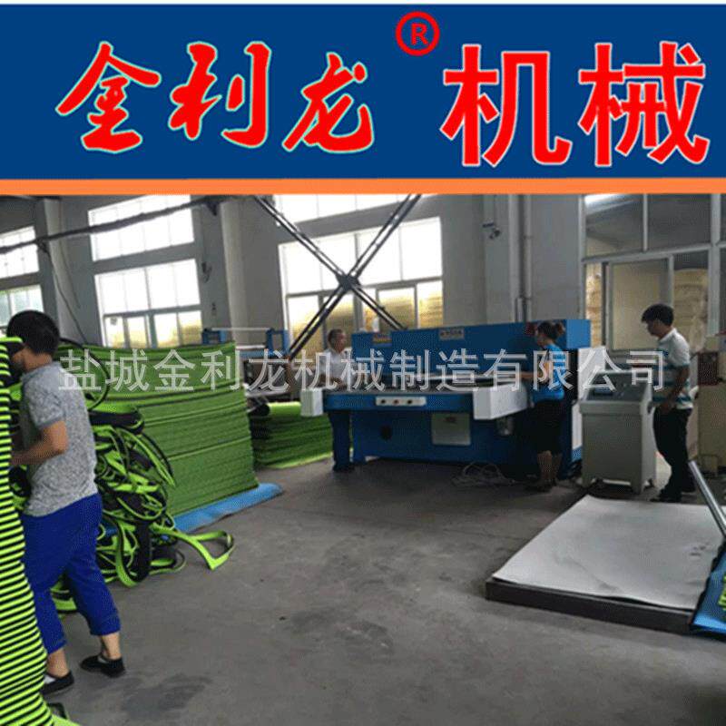 100吨瑜伽垫自动送料精密四柱油压裁断机模切机液压下料机