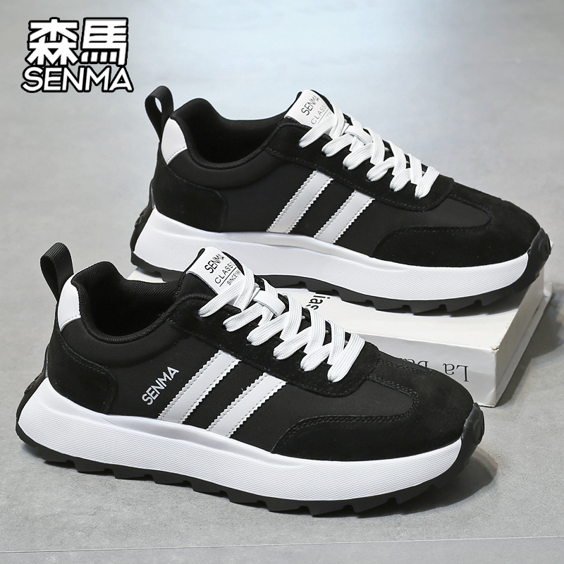 SENMA/森马男鞋春季高颜值厚底增高运动鞋青少年网红爆款阿甘潮鞋
