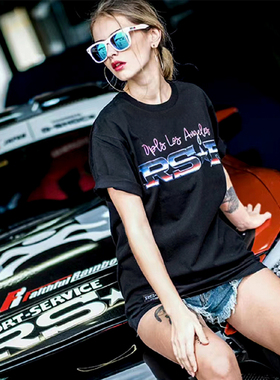 DPLS 联名车队 休闲圆领日常短袖 宽松型青春时尚流行T恤男女同款