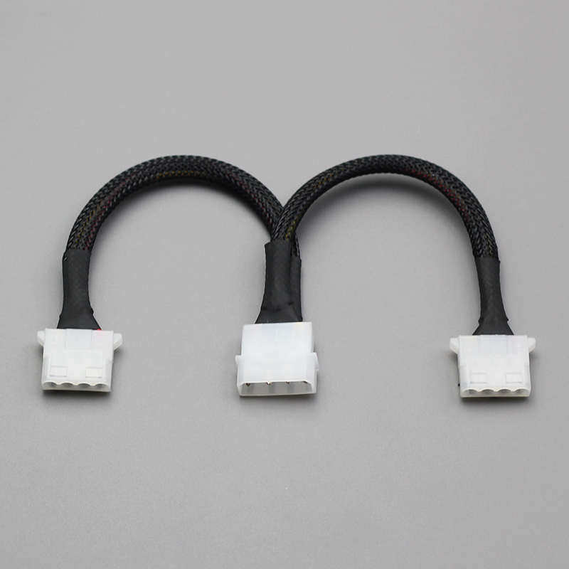 电源大4P一分二转接线 电脑D口IDE一分三 线 大4Pin延长线1转2 3