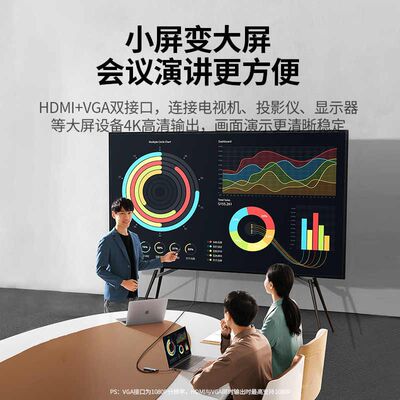 拓展坞Typec扩展USB分线器hub集线器雷电4HDMI投屏多接口转接器