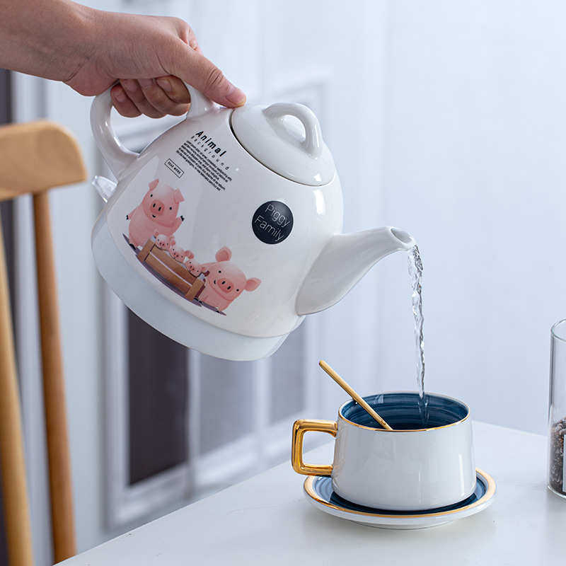 景德镇陶瓷电热水壶自动断电瓷器烧水壶家用防干烧小号泡茶开水壶