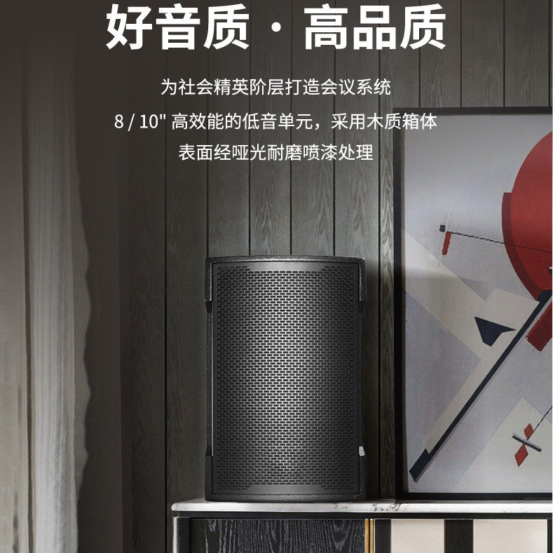 大型会议室专用音响套装设备全套系统无线话筒功放机专业壁挂音箱