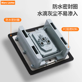 不锈钢地插双门电脑网络五孔电源HDMI高清光纤公母卡农隐藏地插