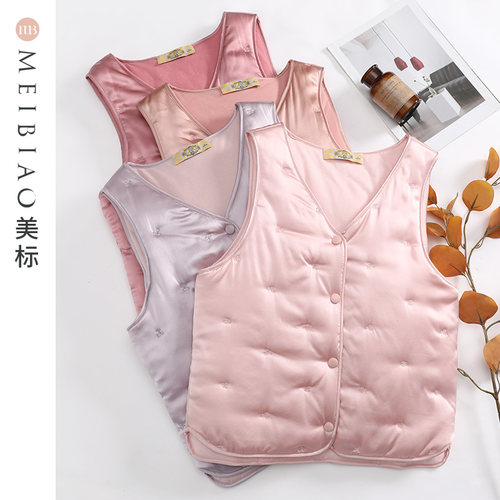 秋冬真丝夹棉背心美标