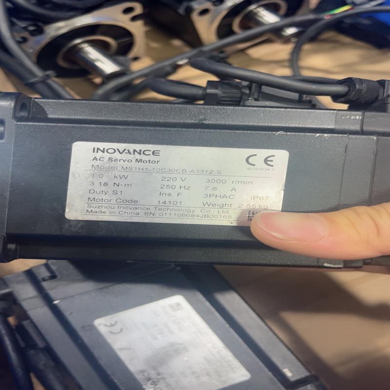 [议价]汇川伺服1.0KW 80法兰 配660A驱动器 成色