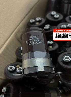 [议价]80V5600UF黑尺寸35X80MM实物拍摄单