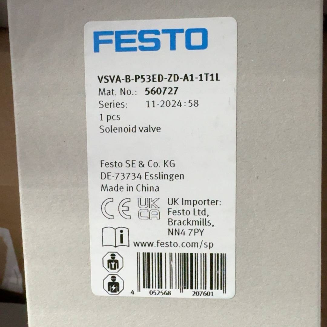 [议价]费斯托电磁阀560727  VSVA-B-P53ED-ZD-