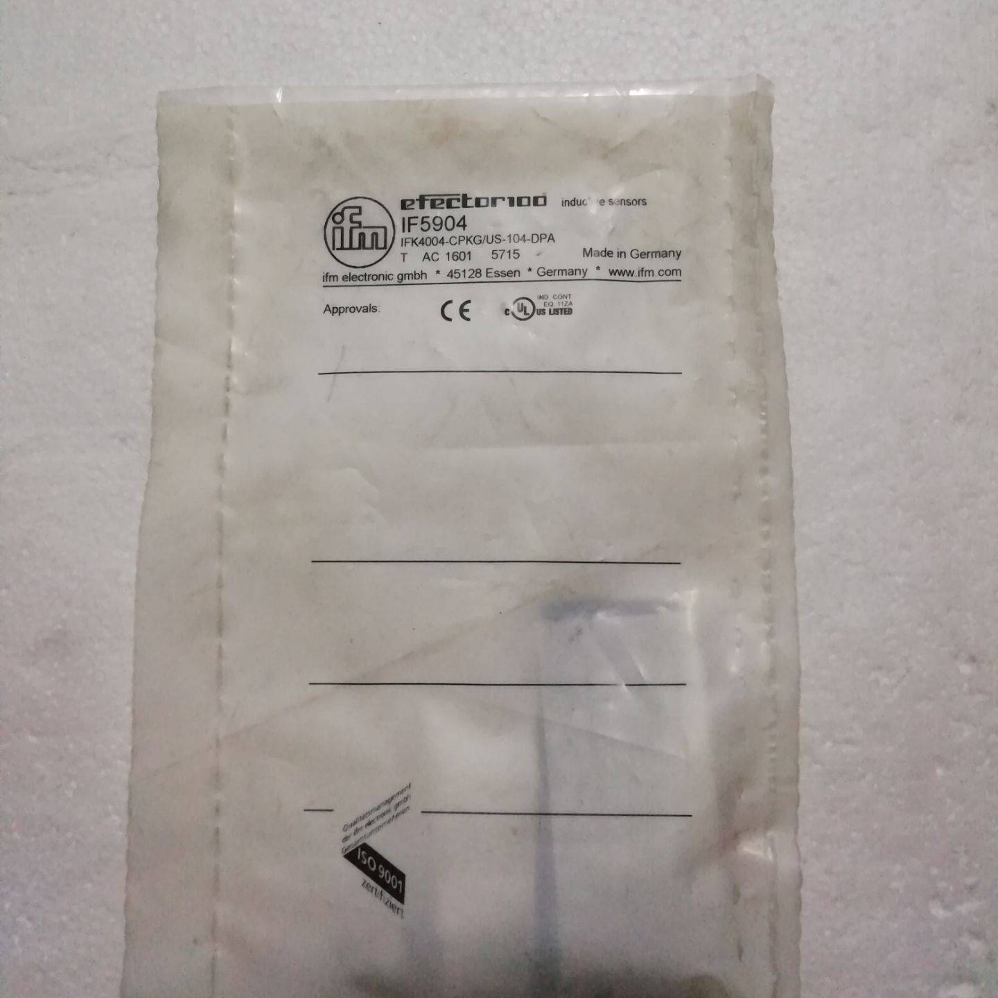 [议价]全新易福门 IFM IF5904 *