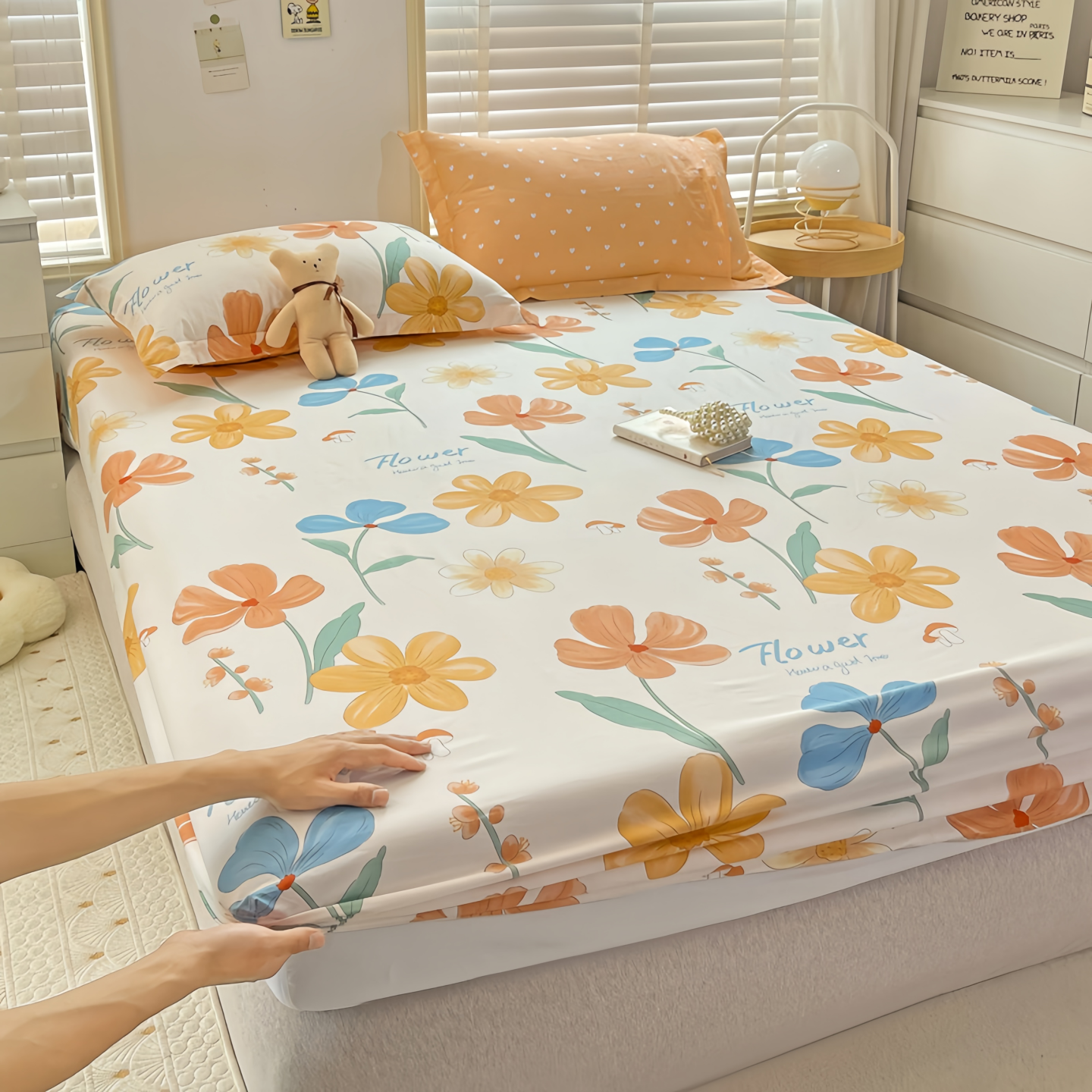 全棉床笠单件纯棉床罩席梦思床垫保护罩防尘滑全包床单套2025新款