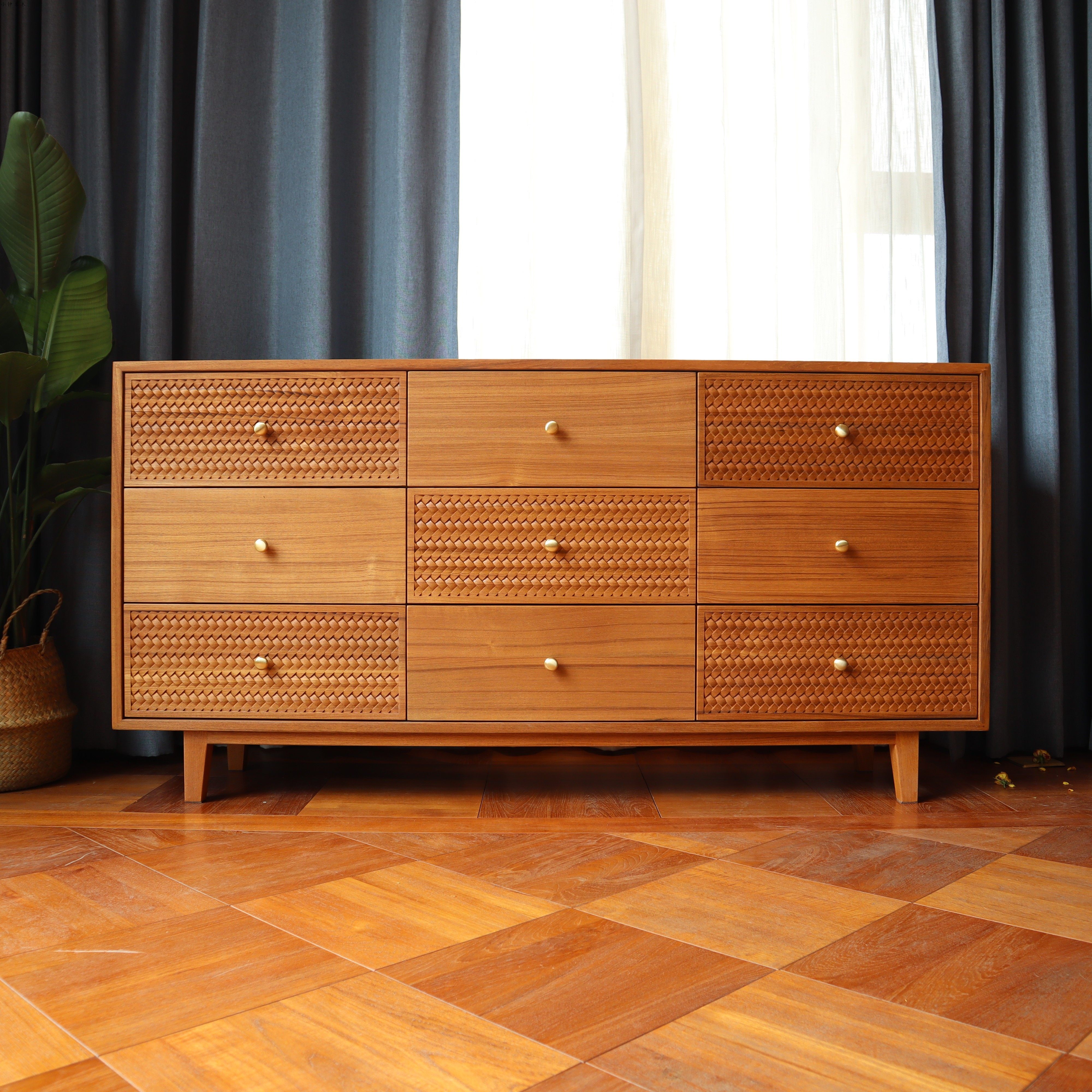 小钟 拾穗九斗柜 缅甸柚木实木 收纳柜榫卯抽屉客厅卧室储物,住宅家具,斗柜,淘宝优惠券,粉丝福利购,淘宝优惠卷