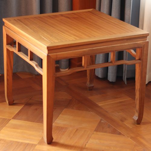 桌子缅甸柚木榫卯结构