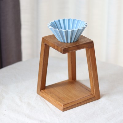 小钟名木缅甸柚木手冲咖啡支架