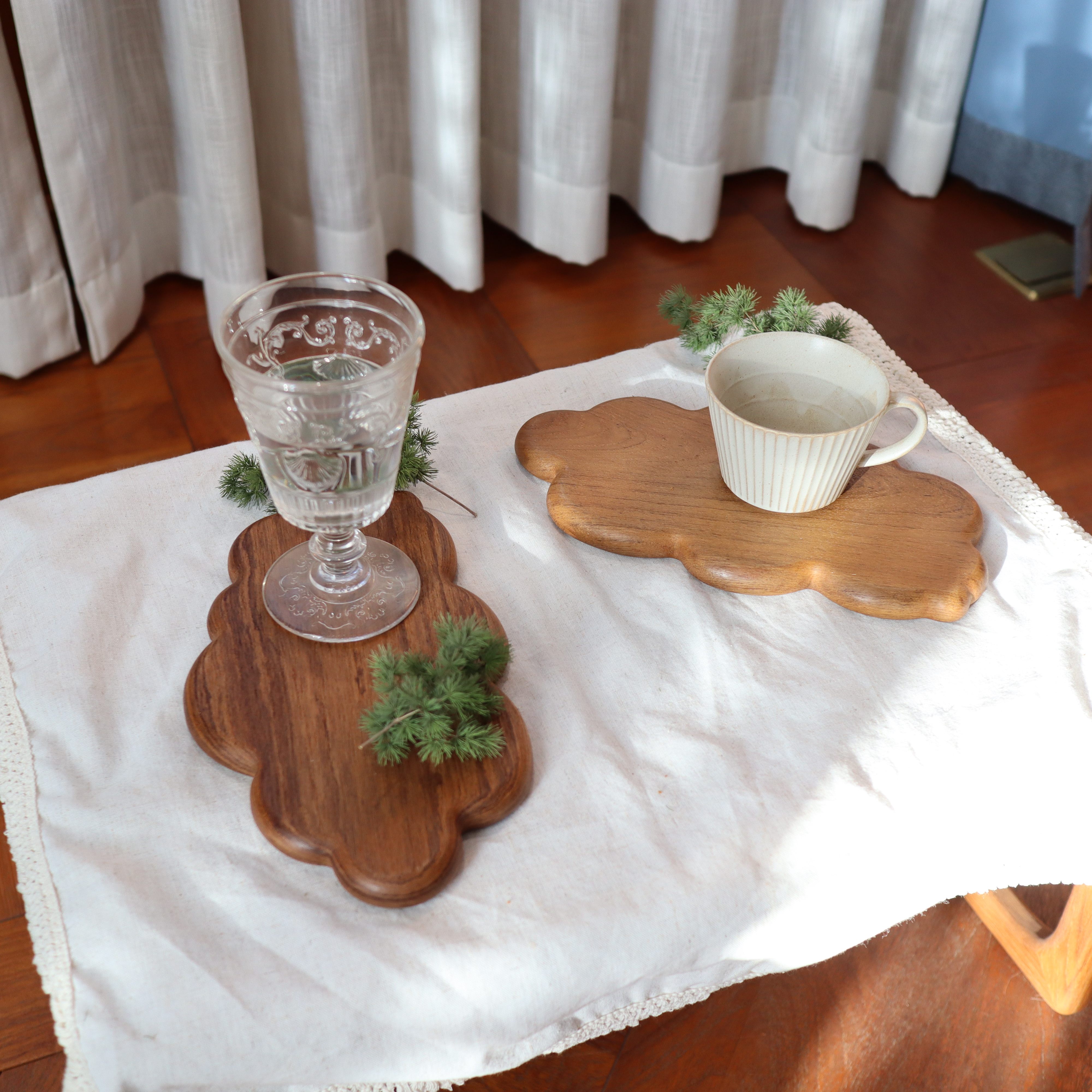 小钟 缅甸柚木云朵餐用托盘创意餐具垫装饰咖啡摆件不规则果盘,餐饮具,餐用托盘,淘宝优惠券,粉丝福利购,淘宝优惠卷