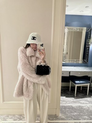 DAKUANGA 私服名媛羊毛皮草外套女加厚中长款硬核皮毛一体巨保暖