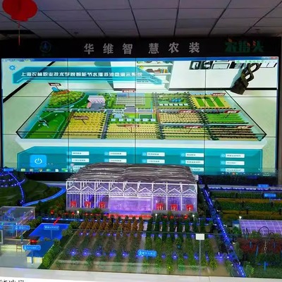 智慧农业沙盘模型农业沙盘智能温室模型温室大棚模型