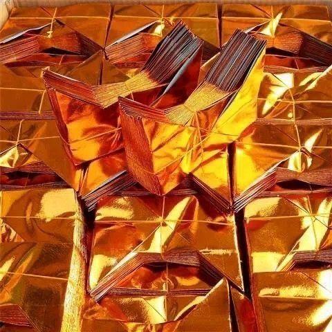 官宝大号马蹄金半成品厂家直销济公帽金箔官宝半成品一整箱价