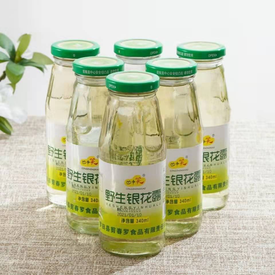野生 金银花露整箱6瓶装低糖成人儿童解暑植物饮料清凉茶正品保障