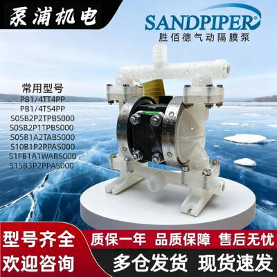 胜佰德气动隔膜泵PB1/4 TT4PP TS4K耐酸碱塑料泵S05B2P1TPBS000