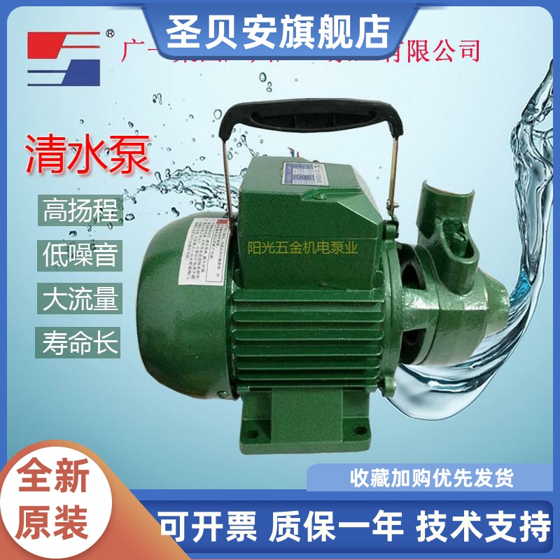 广州一泵1DB-45型清水泵 家用增压泵550W清水泵 广一泵业清水泵