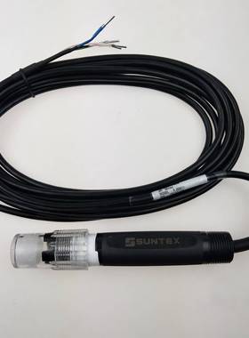 SUNTEX上泰PH电极8-300601固态电解液塑壳探头不带温补5米线