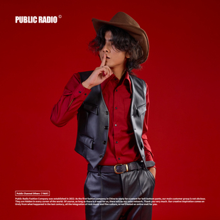 COWBOY 西部日落骑士真皮左轮马甲外套内外搭 RADIO｜WEST PUBLIC