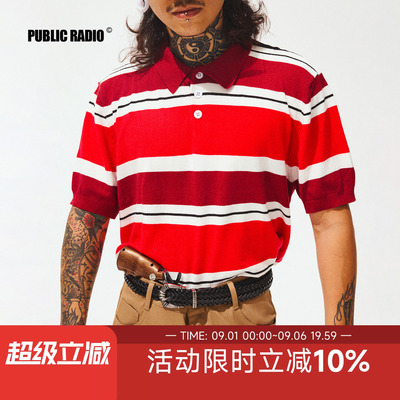90S美式复古德州牛仔条纹衬衫