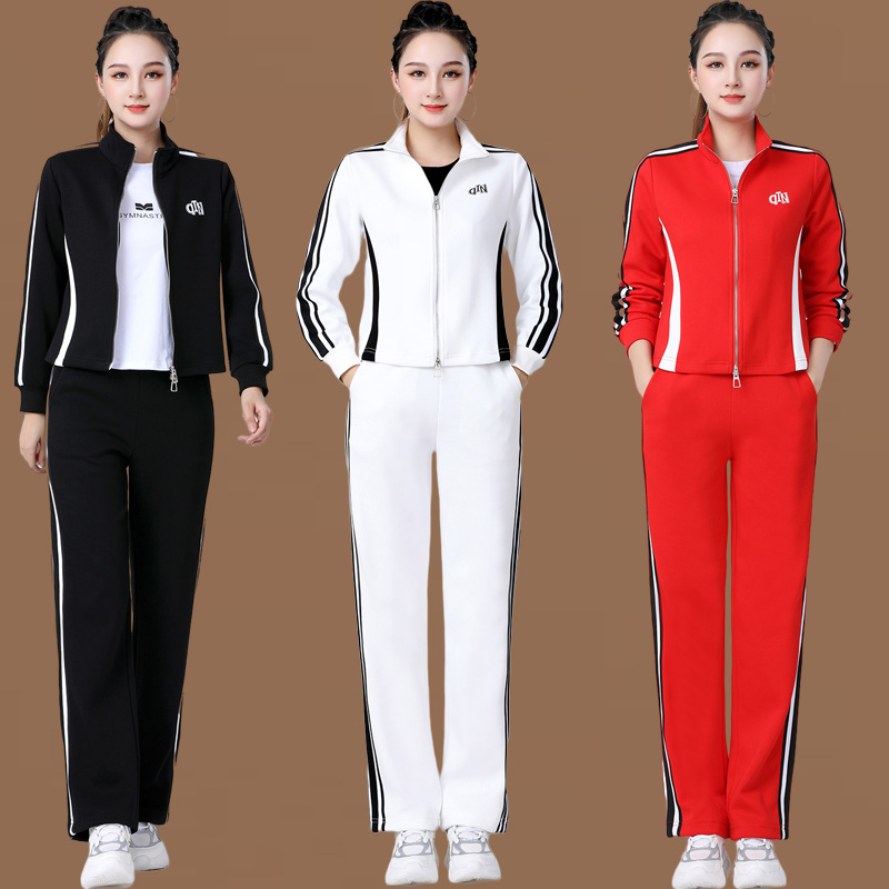 广场舞服装立领开衫外套健身操团体鬼步舞跳操服时尚休闲秋冬套装