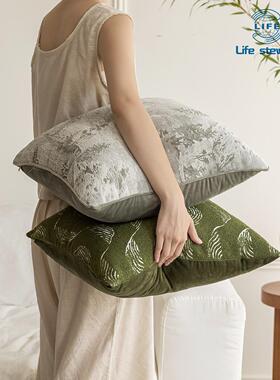 沙发抱枕套绿色系ins风装饰靠垫靠背靠枕套 cushion cover pillow