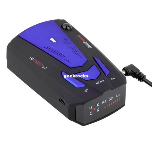 1pc Car Anti-Police GPS Radar Detector Voice Alert Laser V7