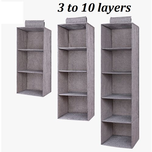 10 layers clotes anging bags organizer storage cabinet