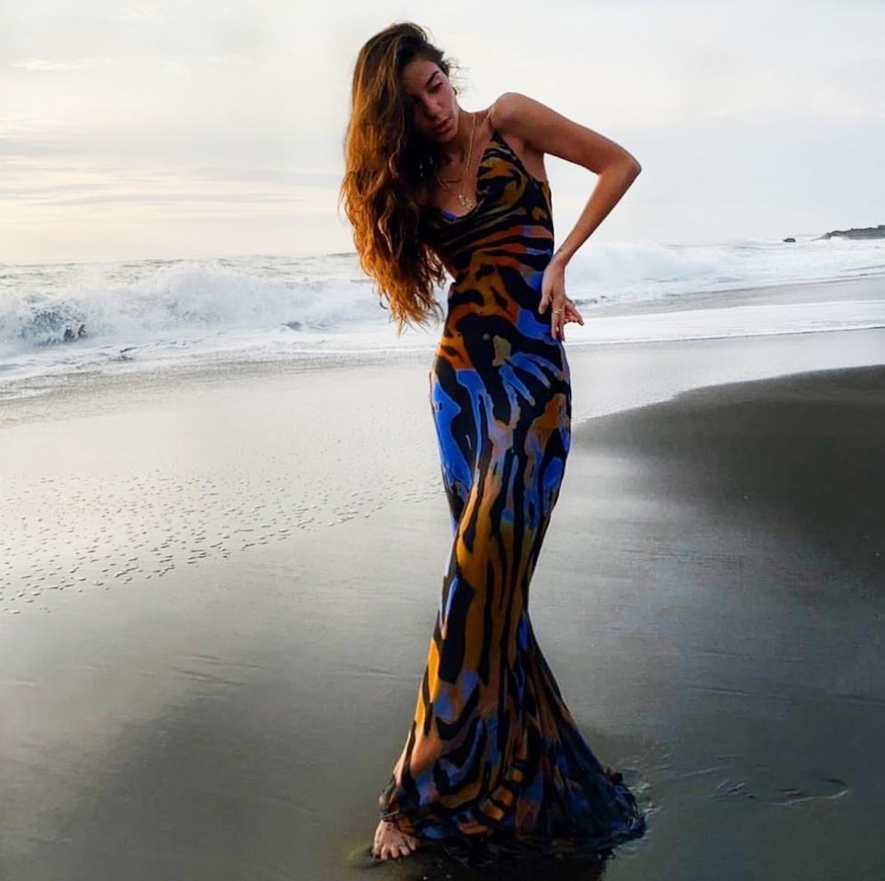 Europe and te United States new summer dress sexy printing