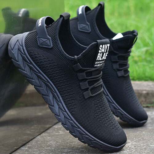 sport black soes for men summer sneakers man fasion size